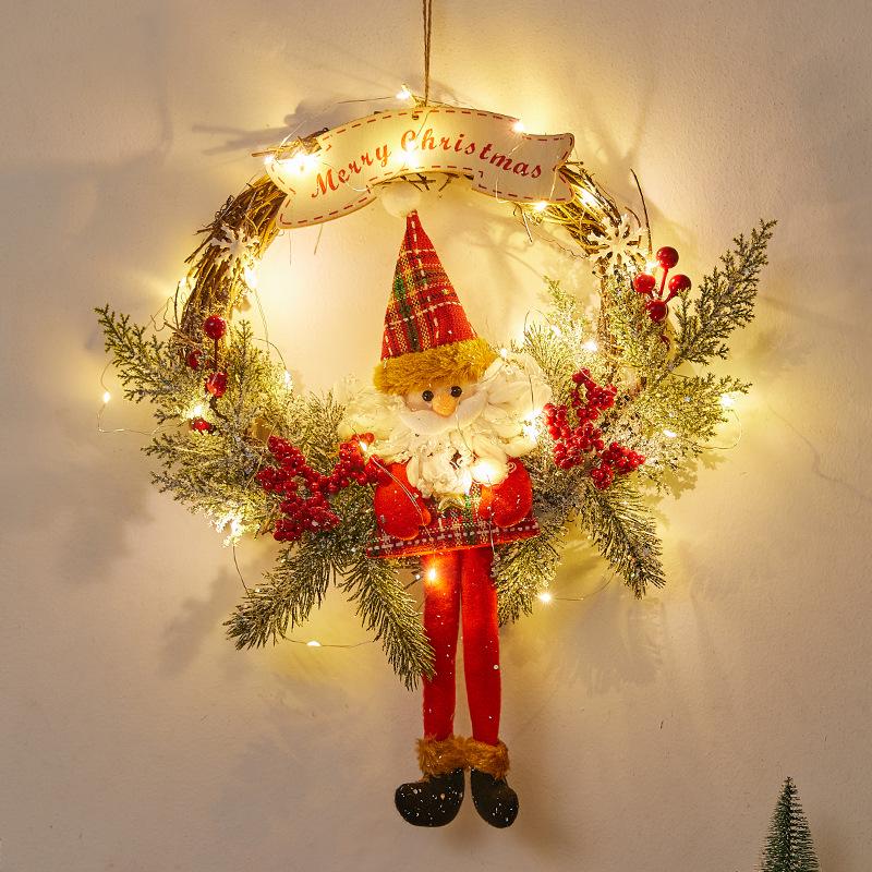 Christmas Door Wreath & Holiday Ornament for Festive Decor