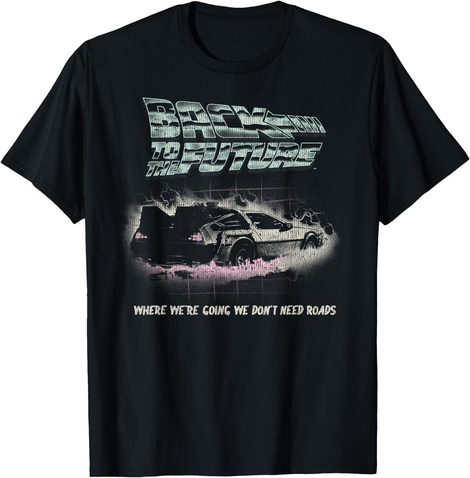 Back to The Future We Don t Need Roads Graphic T-Shirt T-Shirt S