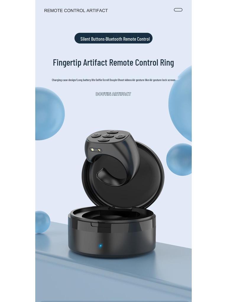 Douyin Bluetooth Smart Ring: Wireless Phone Photography & Audio Controller