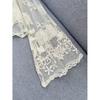 Off-White Romantic Retro Lace Flower Embroidered Mesh Shawl Top