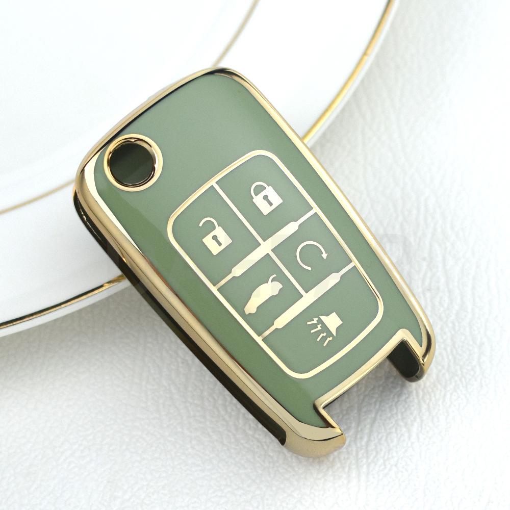 For Chevrolet Car Key Fob For Chevrolet Chevy Cruze Malibu Camaro Aveo Equinox Impala Sonic 2 3 4 5 Buttons Tpu Smart Key Case