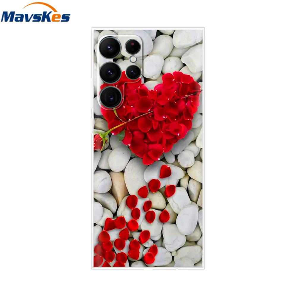 For Samsung Galaxy S22 Case S22 Ultra Transparent TPU Soft Silicon Cover For Samsung S22 Plus GalaxyS22+ Back Cases Phone Bumper