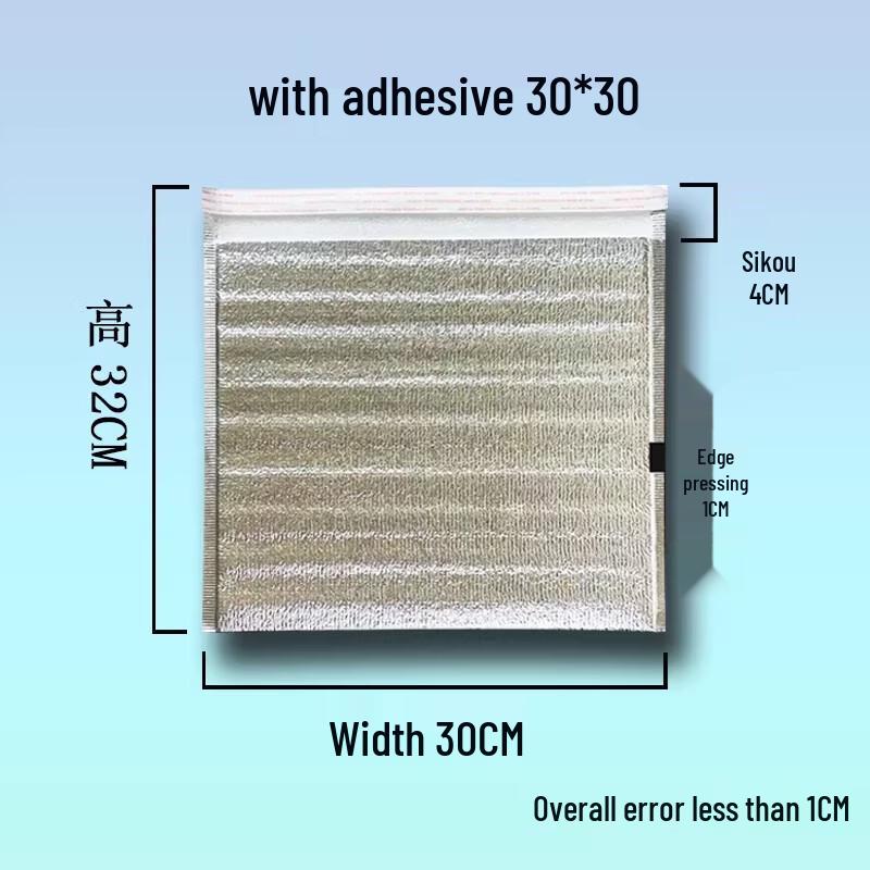 Miaojiayi Disposable Insulated Takeaway Bags with Adhesive