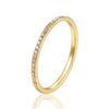 1.5mm Wide Fine Workmanship Zircon Ring For Women Top Quality Titanium Steel Gifts for Lovers Jewelry Wedding Ring