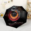 Galatasaray1 Customizable Name Umbrella Portable Automatic Umbrella Compact Durable 8-Rib Sturdy Construction All-Season Travel Fashionable