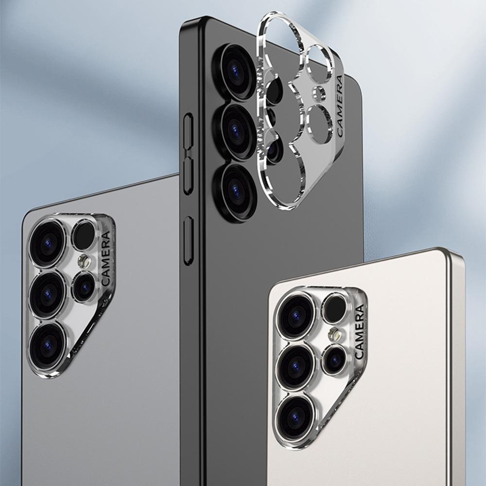 

For Samsung Galaxy S25 Ultra Case Protective Hard PC Phone Back Cover with Clear Lens Hole Silver