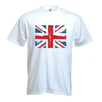 Union Jack T-Shirt - Holiday GB Football Rugby Athletics - SIZE S UP-