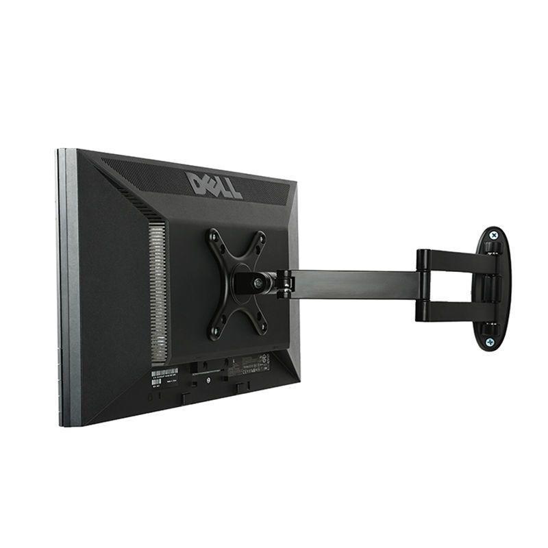 Universal Adjustable LCD Monitor & TV Wall Mount with Retractable, Rotating Arm