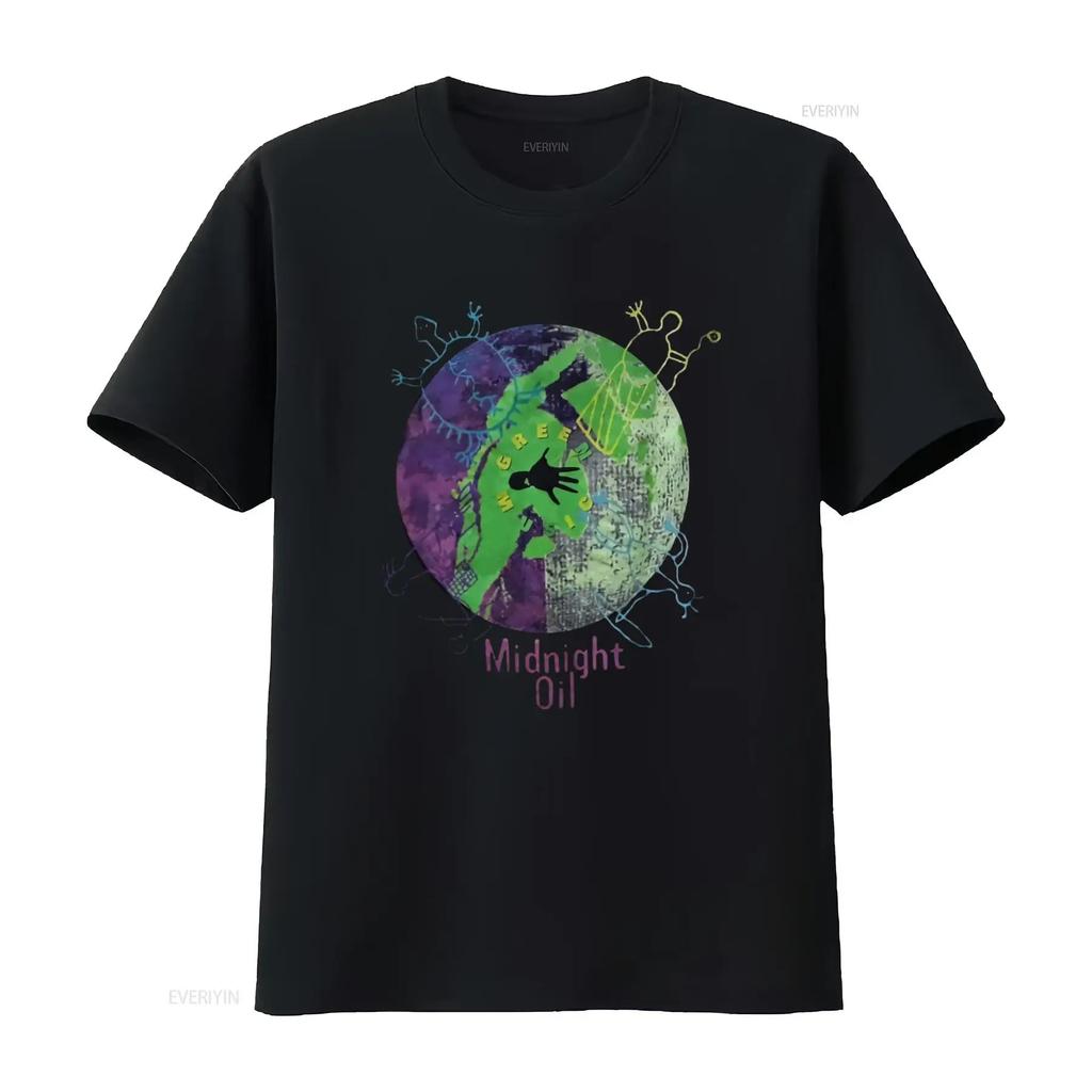 MIDNIGHT OIL 1994 T Shirt Cotton Black Size S to 5XL HC1314 vintage Washed Soft Comfortable streetwear Versatile Stretched
