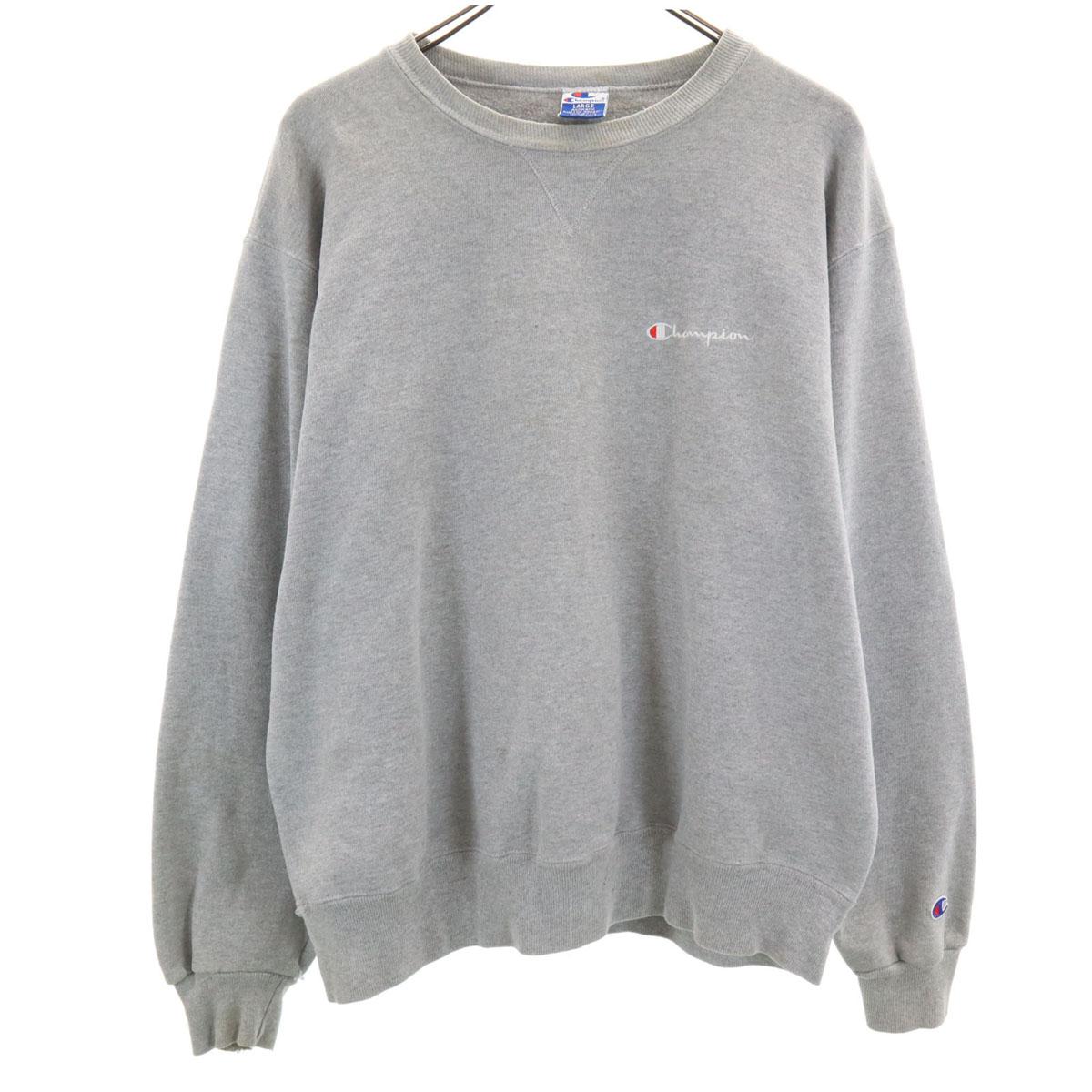 

Champion 90s Made in USA Old Blue Tag Long sleeve sweat trainer L gray Men s Used