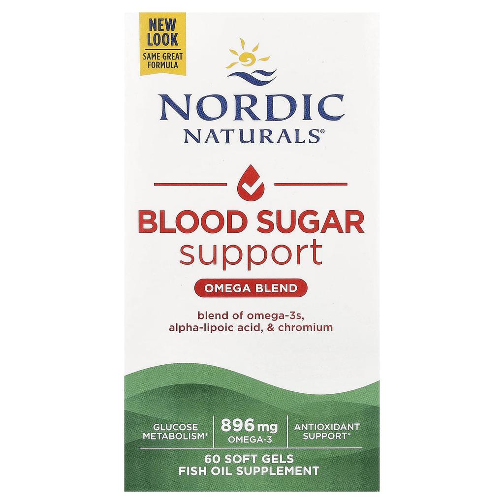 Blood Sugar Support, Omega Blend, 60 Softgels