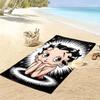 1pc Betty Boop Beach Towel Ideal Birthday Gift For Family, A Vibrant Beach Towel Suitable for Outdoor Activities