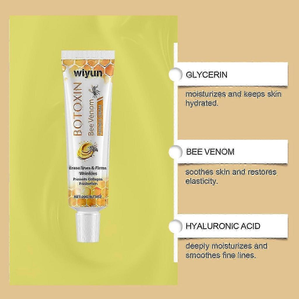 Bee Venom Cream, Bee Venom Wrinkle Removal Cream, Bee Venom Anti Wrinkle Cream, Anti-Wrinkle Moisturizer for Face and Neck, Lifting Plump for All Skin