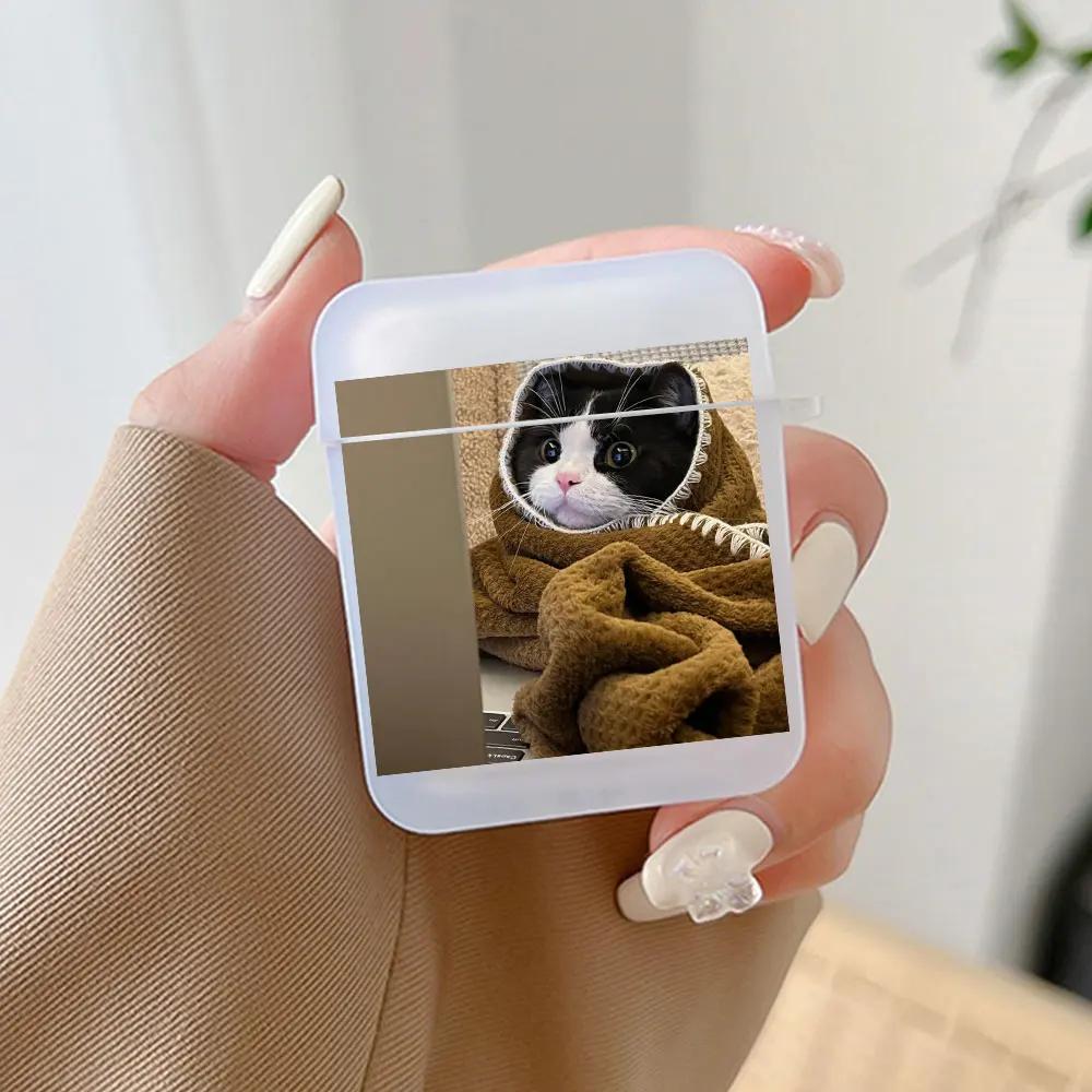 Fundas Funny Cats Dog Couples Earphone Case for Airpods Pro 2 1 Clear Soft Matte Headphones for Airpods 3 Animal Customize Cover
