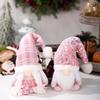 Christmas Decor Plush Santa With Glitter Finish For Holiday Celebration