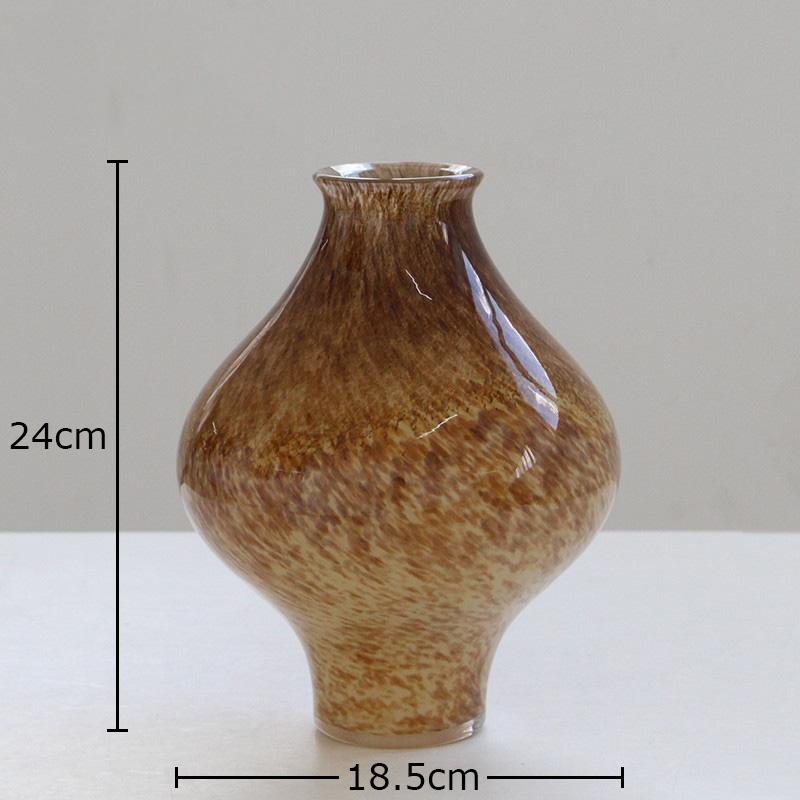 

Creative Brown Painted Glass Vase Table Decoration Flower Arrangement Hydroponics Flower Pots Floral Vases Room Aesthetic Decor коричневый