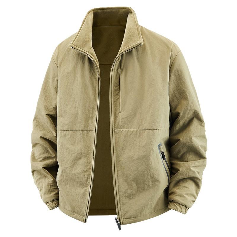 2025 Winter Cold Protection Casual Windproof Men's Fashion Stand-up Collar Thickened Men's Wear Thickened Warm Jacket
