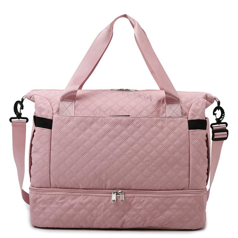 New oblique span fitness bag independent shoe compartment dry and wet separation yoga bag short business trip travel bag