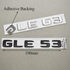Car Trunk Letters Logo Emblem Badge Decals Sticker For Mercedes Benz AMG GLE Class GLE43 GLE53 GLE63 W166 V167 Auto Accessories