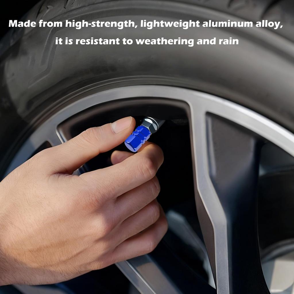 SYNTHORA Tire Valve Cap 5 Pieces Aluminum Alloy Valve Cap