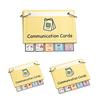 Basic Needs Communication Cards Set Visual Aid Flash Cards for Non-Verbal Speech Delay Portable Picture Exchange System for Special Education