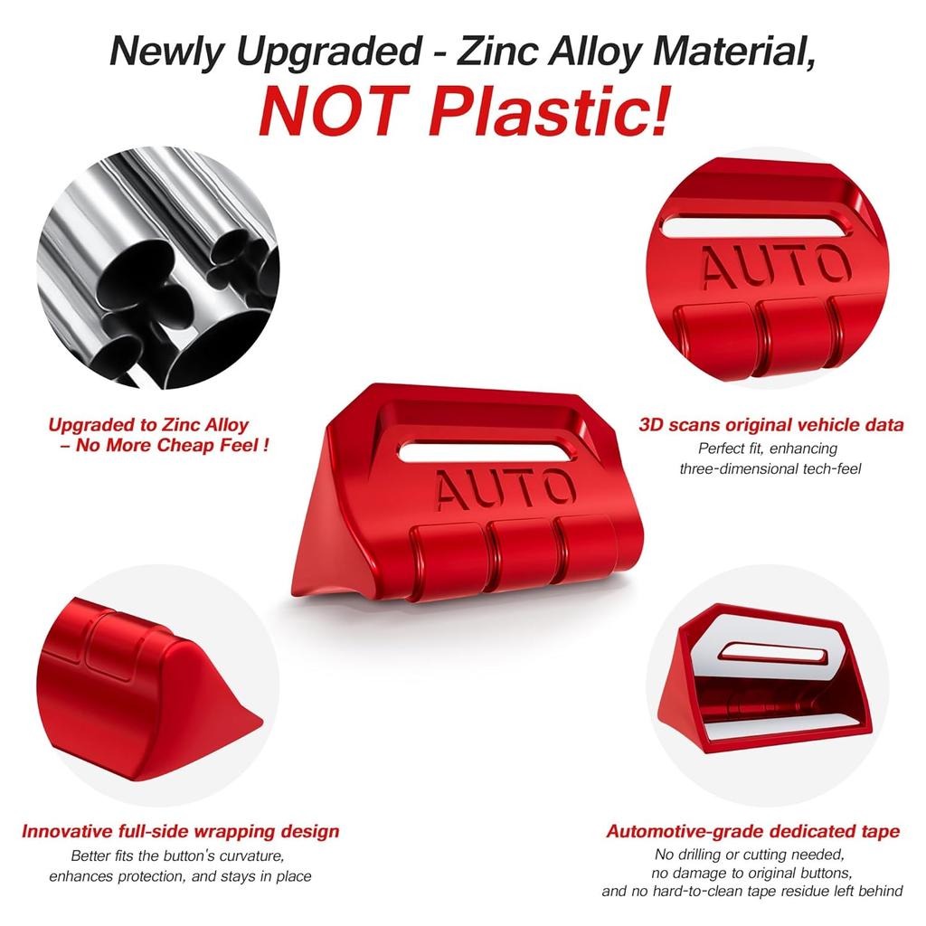 4PCS Premium Aluminum Window Decorative Switch Ring Trims Button Cover Set for Jeep Wrangler JL JLU 2018-2025 2026 & Gladiator JT -2026 Accessories -