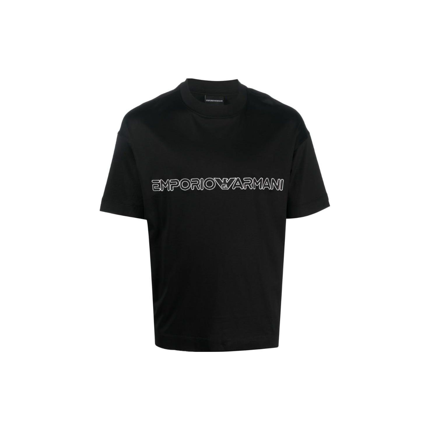 

Emporio Armani Ss23 Letter Logo Printed Crew Neck Short Sleeve T-Shirt Men Tops Black 3R1TBD-1JUVZ-0999 M