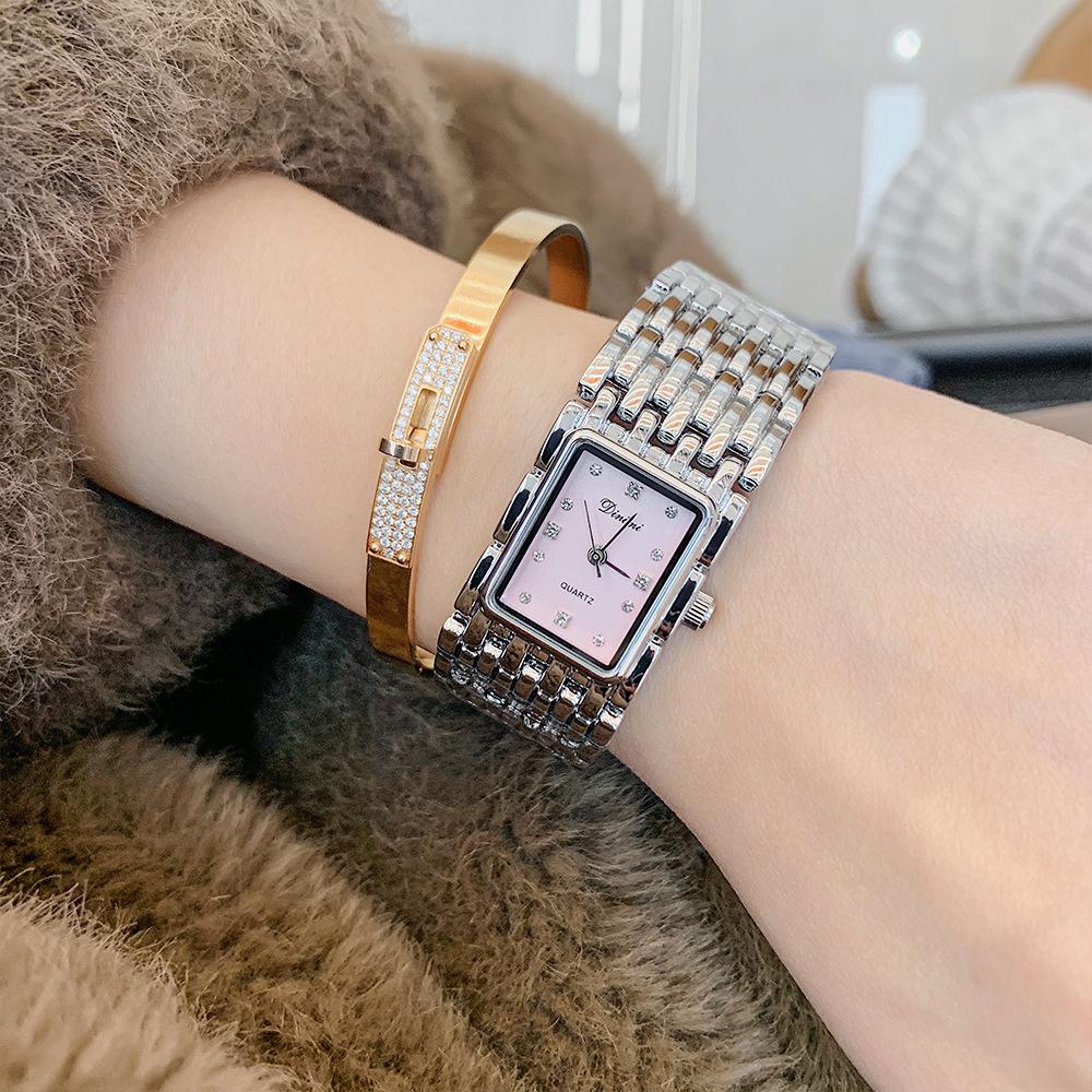 Bracelet Type Square Dial Watch Women'S High Sense Medium And Ancient Style Light Luxury Niche Temperament