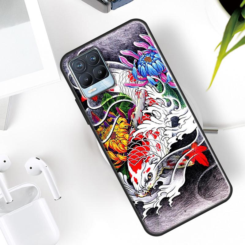 

Japanese Koi Case For Realme 15 11 12 13 14 Pro Plus C53 C55 C51 C25 C63 C61 C65 C67 C71 C75 GT6 GT7 Pro Realme 11 Pro