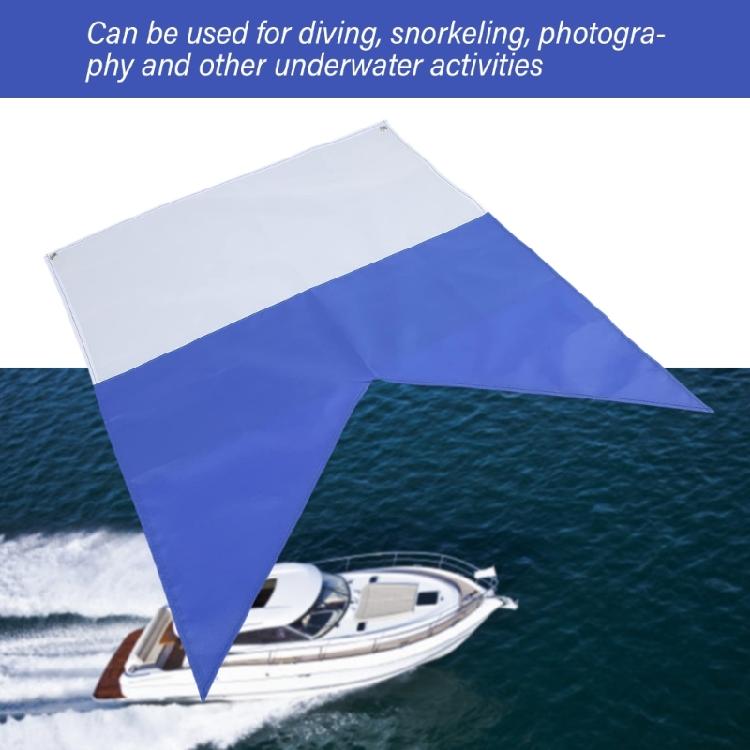 International Diver Flags Blue and White Diving Boats Flags Marker Marine Diving Warning Flags for Safety Reminder