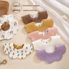 Bavoir pour bébé double face rotatif à 360°, Gaze de coton, Toutes saisons, Absorbant, Qualité Classe A