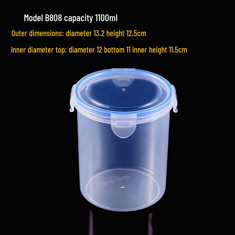 Alliance Food-Grade Round Refrigerator Storage Container