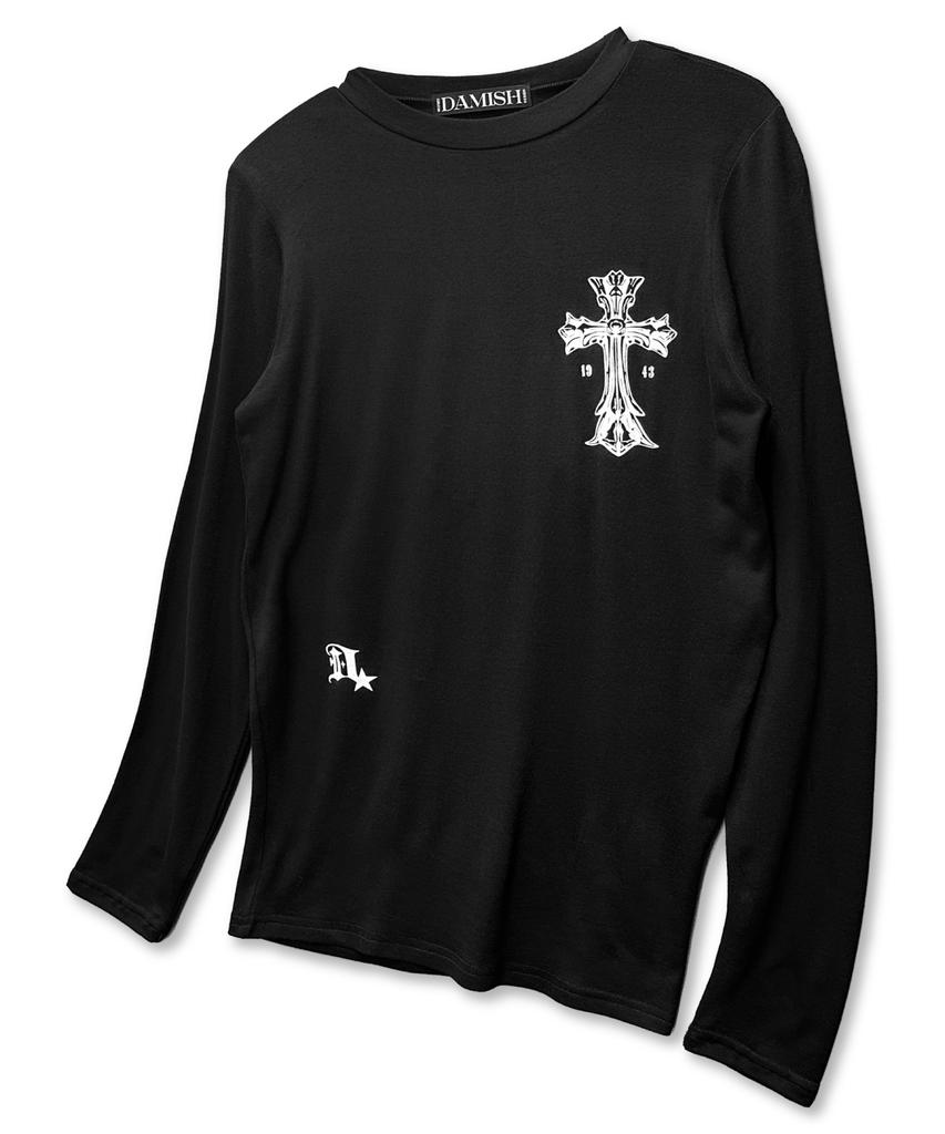 Damiswi Essential Gotisches Kreuz Langarm_Schwarz