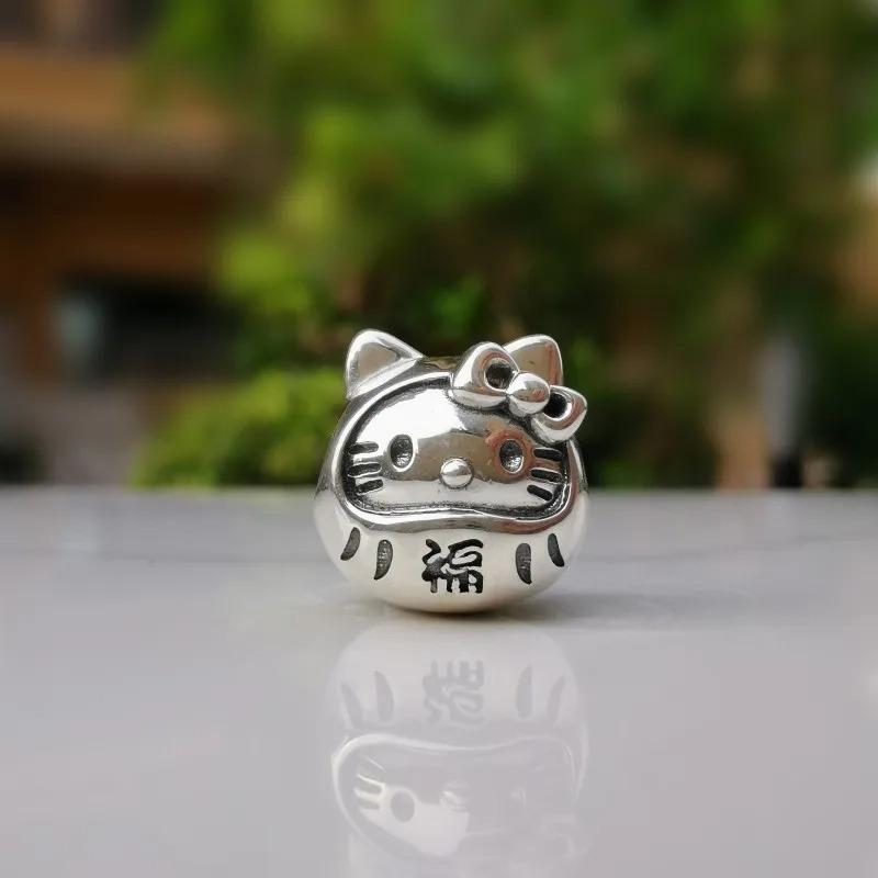 925 Silver,Cartoon Cute Cat,Dog Bead Pendant,Suitable for Original Bracelet DIY Accessories,Exquisite Jewelry