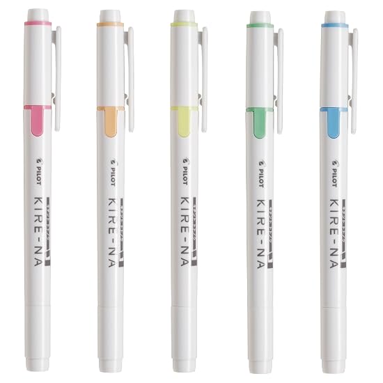 PILOT Highlighter Marker Kire-na 5C 01 Basic 5-Color Set SKIW15C1