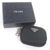 Excellent PRADA Pouch Triangle Logo Triangle Plate Shoulder Mini Cargo Used