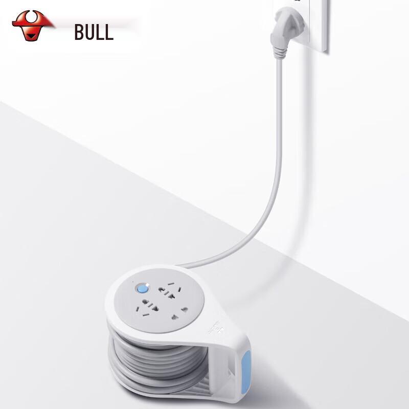 BULL Retractable Power Strip Reel CN plug (adapter included)