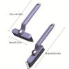 1Pc Multi Angle Rotating Toilet Brush Set, Independent Plastic Handle, V-shaped Bristles, Deep Seam Cleaning