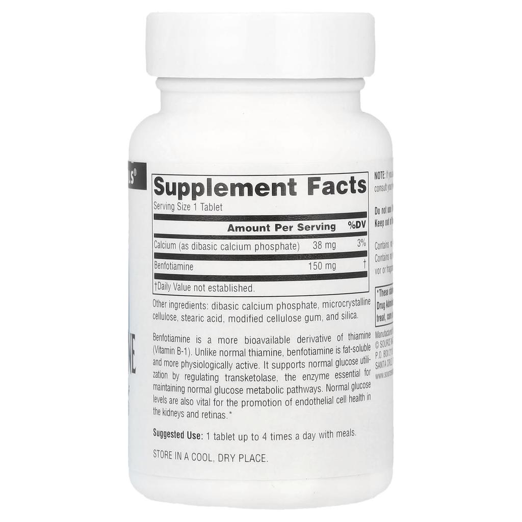Benfotiamine, 120 Tablets