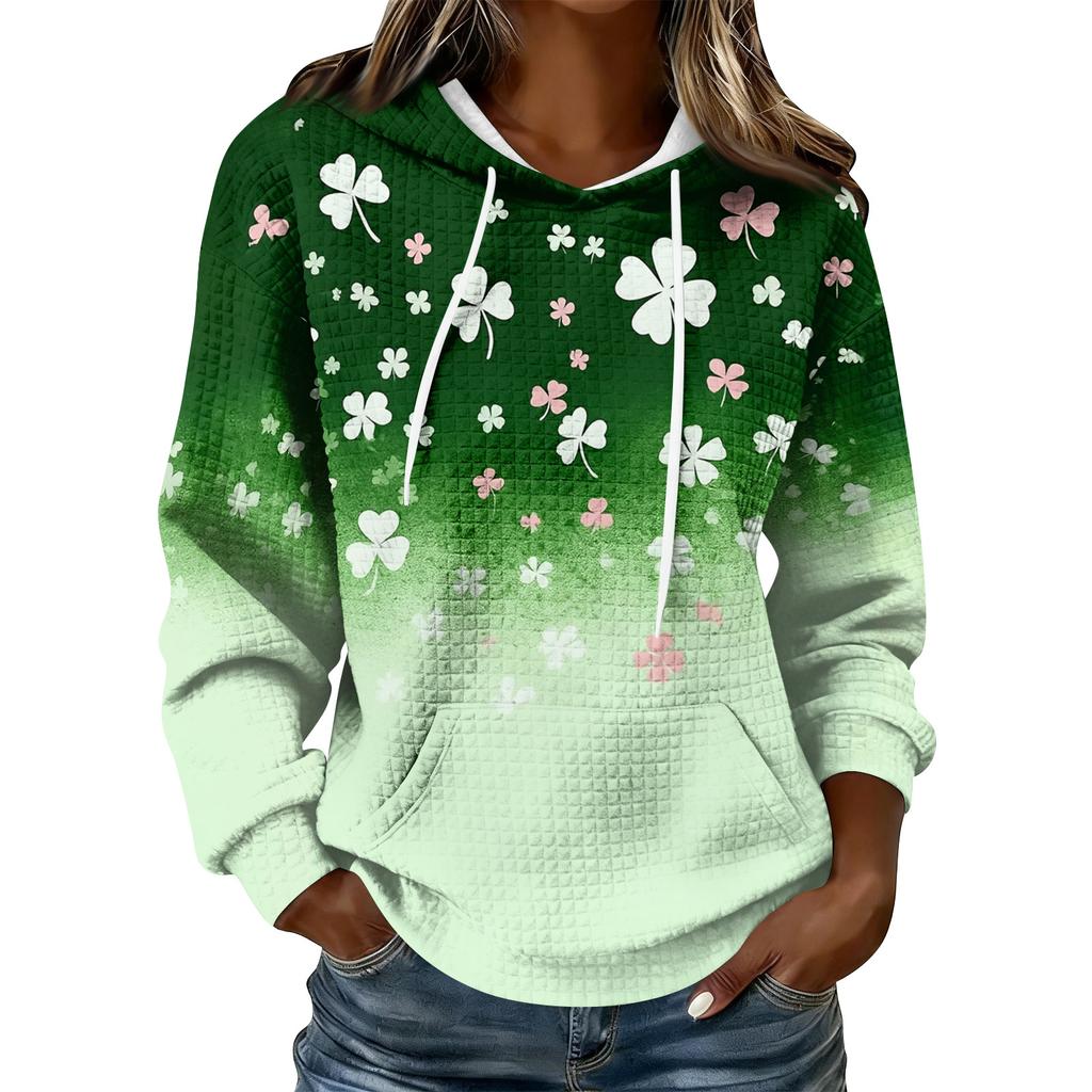 Women'S St. Patrick's Day Sweater Cute Fun Patrick's Day Sweater Spring Long Sleeve Knitted Sweater