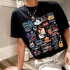 2026 Sommer Unisex Vintage Oberteil Off Campus Handgezeichnete Illustrationen Stil Unisex Hemd Herren Damen Baumwolle Rundhals Eishockey T-Shirt