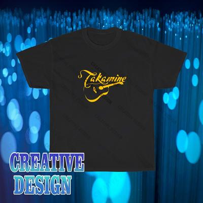 T-shirt Nuova di Zecca con Logo Takamine Guitars Divertente Taglia dalla S alla 5XL