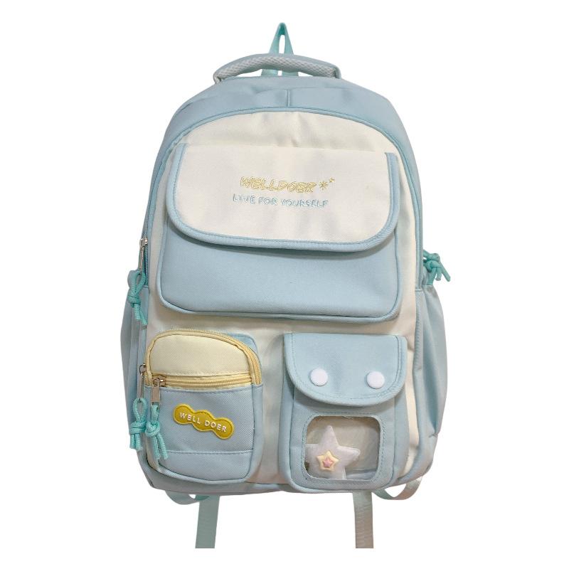 Schoolbag Korean ins College Style Backpack Large Capacity Female Elementary School Students High Value Small Fresh High School Students Versatile