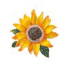 New diamond-encrusted sunflower brooch high-end sense light luxury fashion versatile high-end pin brooch accessories