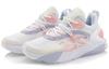 Li Ning Fire Cushioning Slip Resistant Abrasion Resistant Low top Sports Casual Shoes Women's White Pink AGLQ058-2