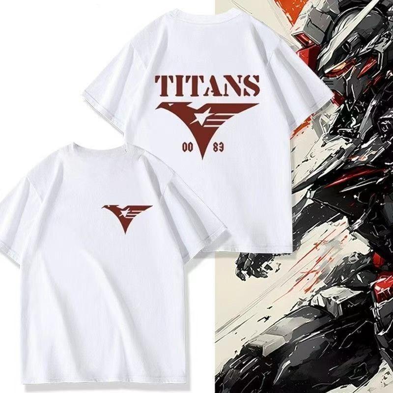 Manxing COSPA Mobile Suit Z Gundam * Titans U.C. 0087 Joint Peripheral Short Sleeve T-Shirt On Clothes Tide