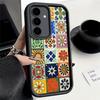 Phone Case for Samsung Galaxy S26 S25 Ultra S24 FE Italian Sicilian Style Floral Pattern Shell S23 Plus S22 + S21 S20 5G Soft Si
