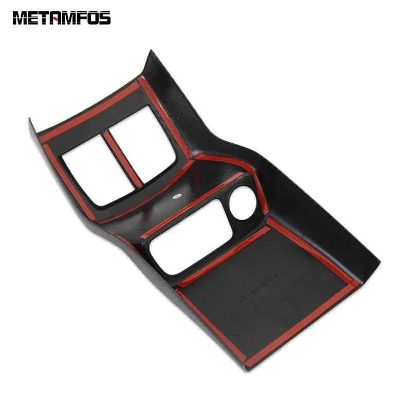 Accessories For Kia Seltos     Carbon Fiber Armrest Box Rear Air Conditioner Vent Outlet Cover Trim Car Styling