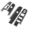 4 Pcs Car Window Control Switch Panel Cover Carbon Fiber Color Power Window Switch Panel Trim Replacement for D Max