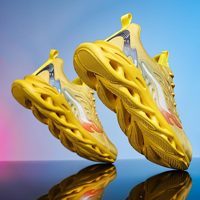 Large Size Men'S Shoes Spring And Summer Men'S Breathable Casual Shoes Fly-Woven Mesh Sports Casual Running Shoes